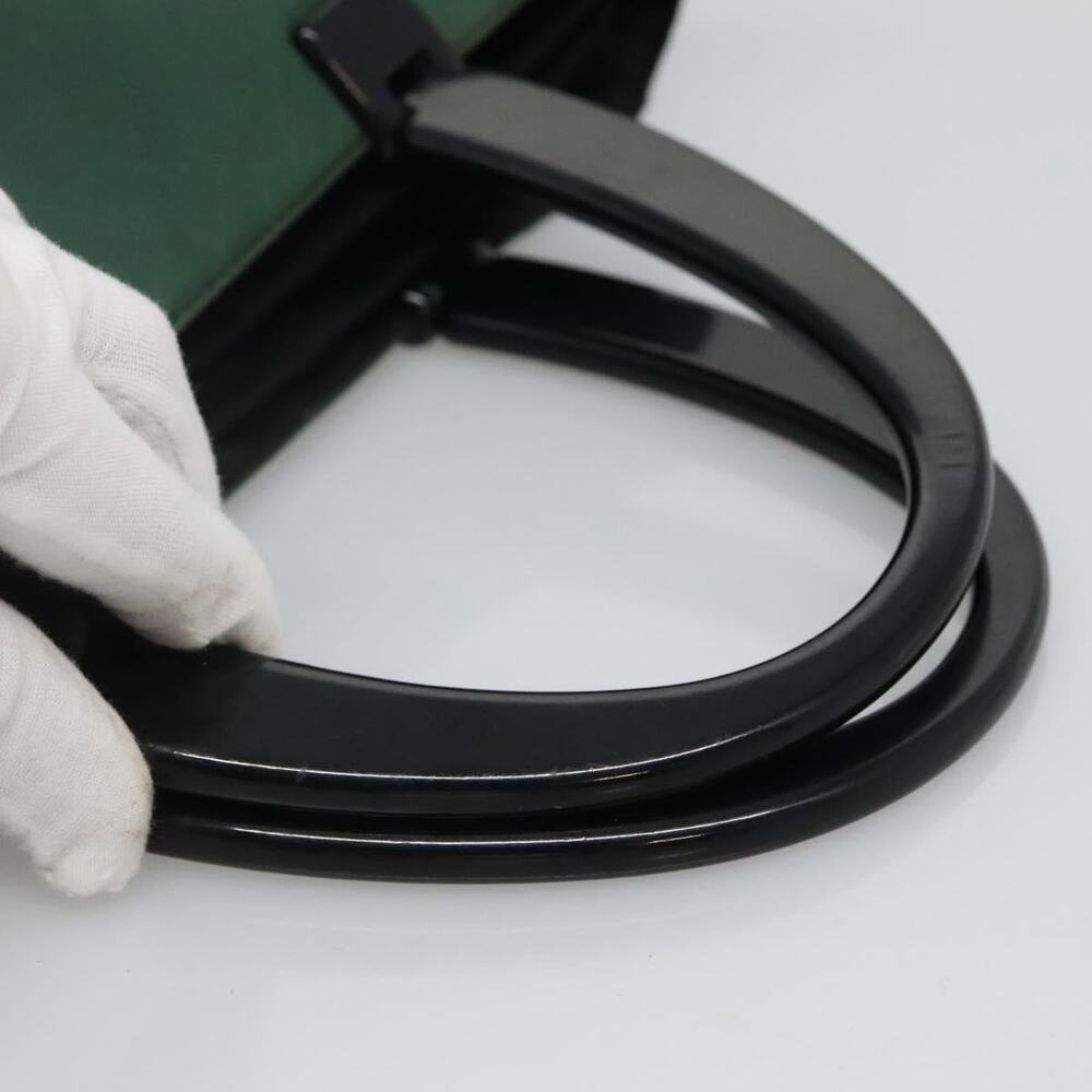 PRADA Hand Bag Nylon Green - Picture 7 of 9